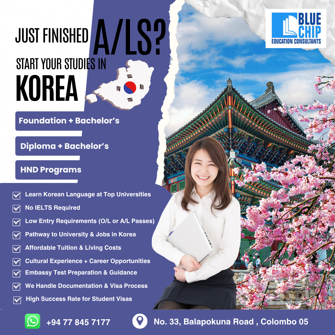 JUST FINISHED YOUR A/Ls? YOUR GLOBAL FUTURE STARTS HERE!